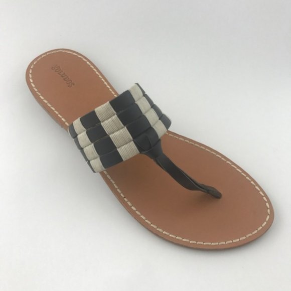 Soludos Multi Band Leather Thong Sandal - Picture 3 of 5